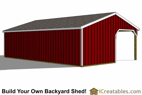 Stall Horse Barn Plans with Lean To icreatables SHEDS