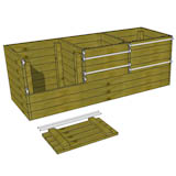 3x9 wood compost bin
