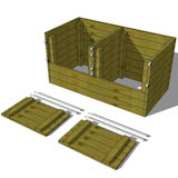 3x6 diy compost bin plans