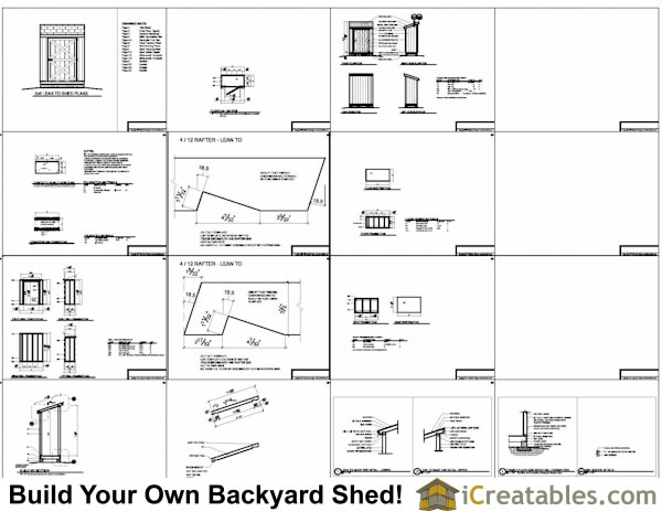 3x6 shed plans example