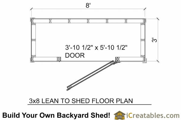 3x8 lean to shed plans 3x6 storage shed plans