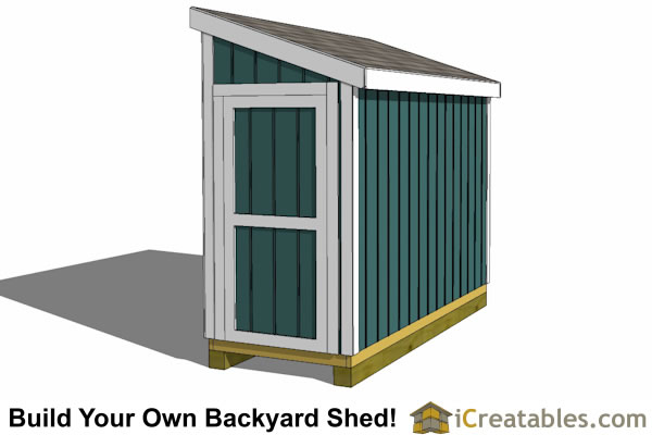 4x10 Lean-to Shed Plans - Outdoor Garden Shed - Small Shed ...