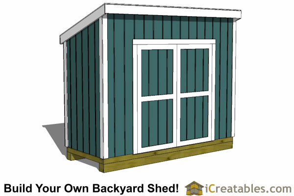 4x10 Lean-to Shed Plans - Outdoor Garden Shed - Small Shed Plans