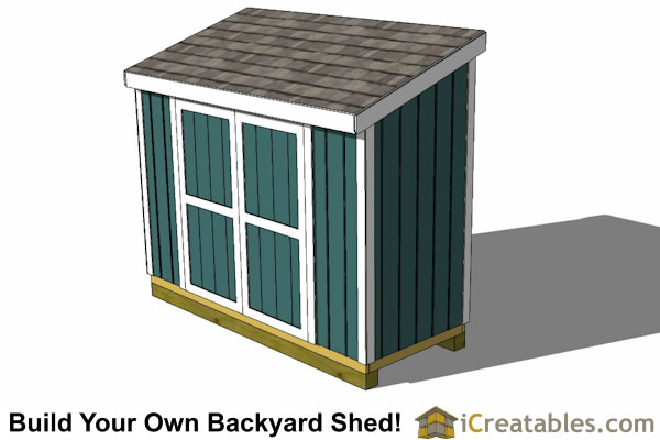 4x10 Lean-to Shed Plans - Outdoor Garden Shed - Small Shed Plans