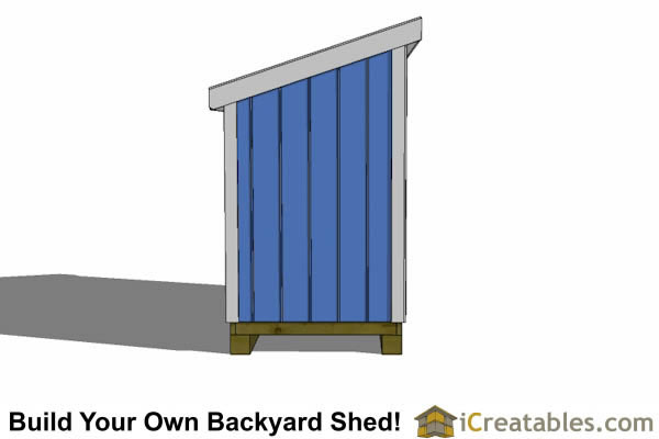 4x10 Lean To Short Shed Plans The perfect low wall lean ...