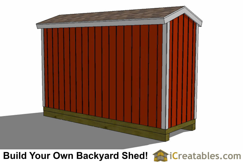 4x12 Backyard Shed Plans iCreatables.com