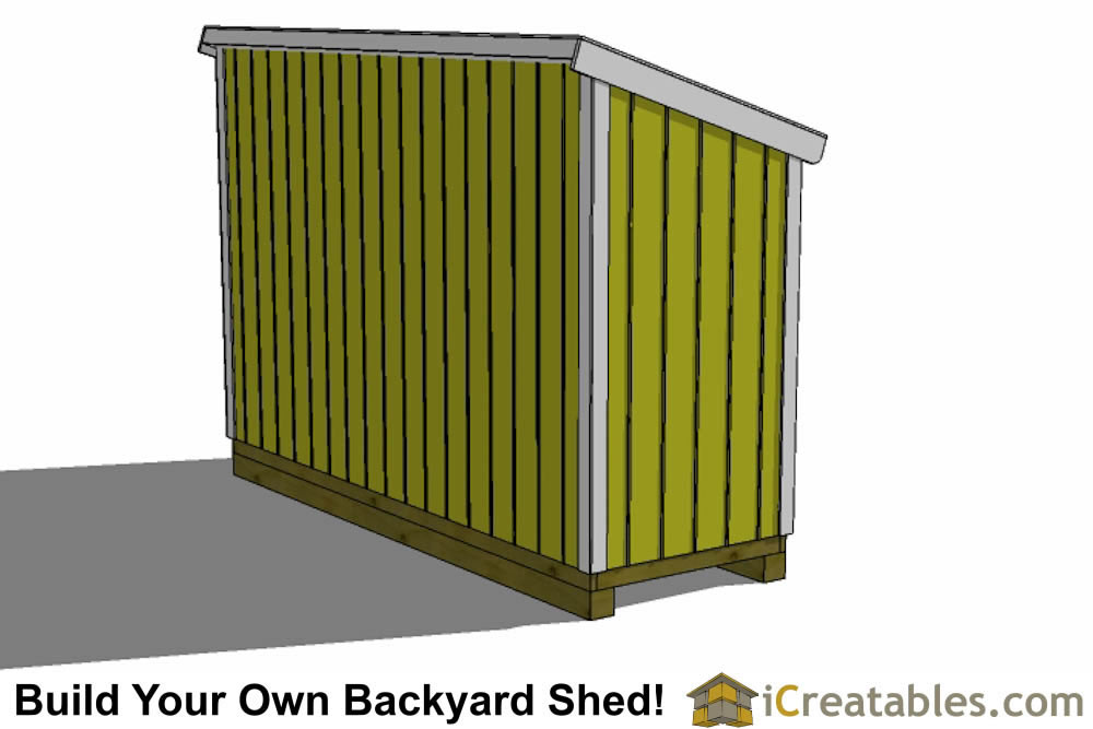 4x12 Lean-to Shed - Outdoor Shed Plans - Small Shed Plans