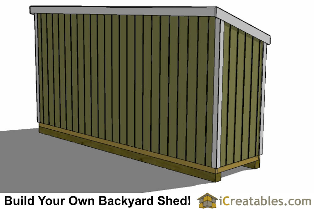 4x16 Lean To Shed Plans | 4x16 Storage Shed Plans