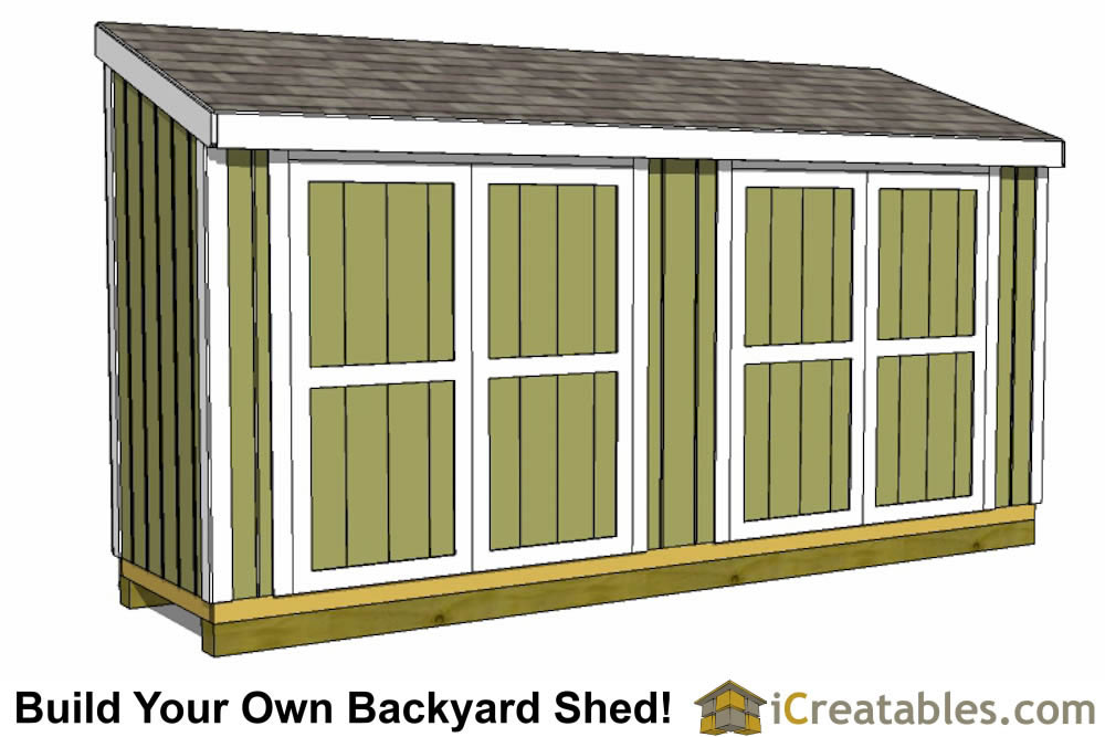 4x16 Lean To Shed Plans | 4x16 Storage Shed Plans