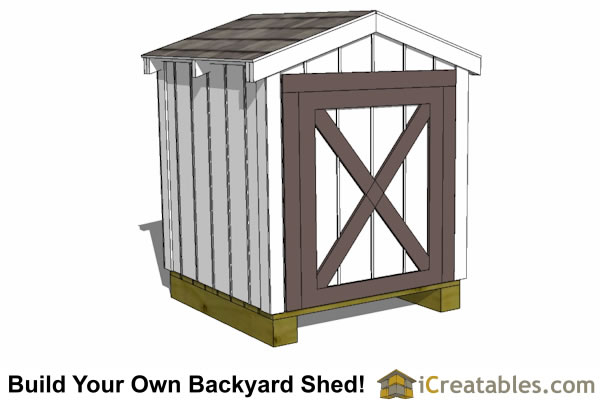 4x4 generator shed plans with gable roof