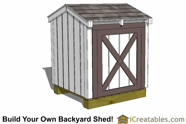 4x4 Generator Shed Plans - iCreatables - Gable Roof Shed Plans