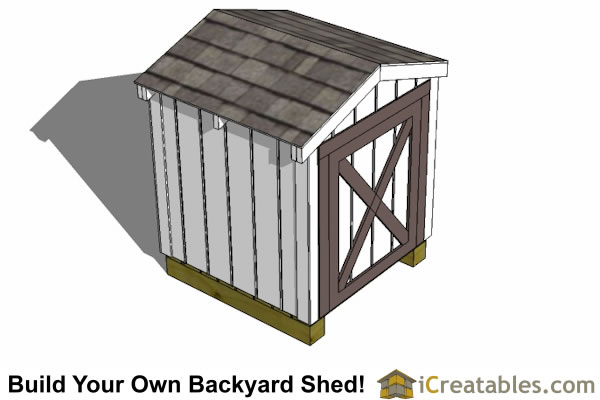 4x4 Generator Shed Plans - iCreatables - Gable Roof Shed Plans