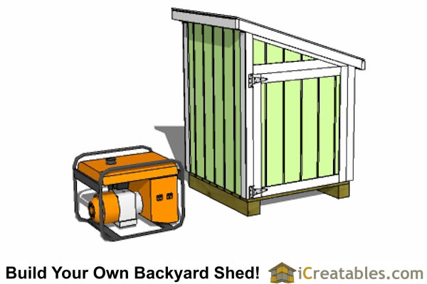 Generator Shed Plans - Generator Enclosure Plans