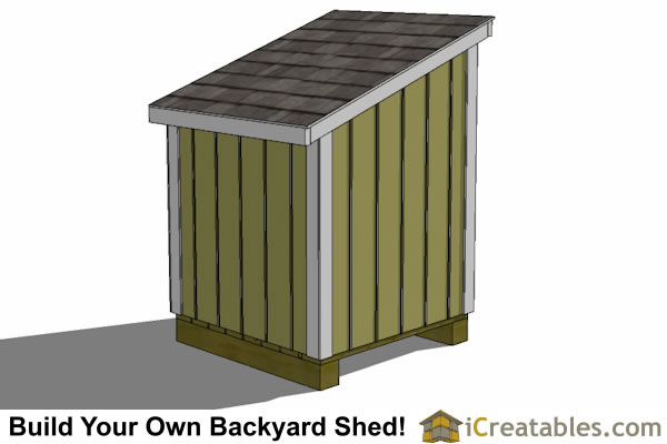 4x4 Generator Enclosure Shed with Tall Side Door - Shed Plans