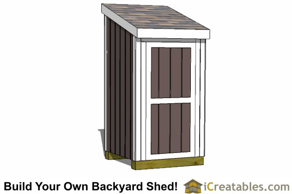 Lean To Shed Plans - Easy to Build DIY Shed Designs