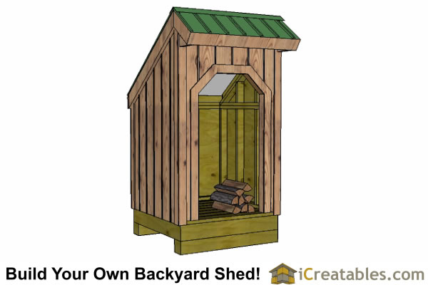 4x8 firewood shed plans clearance