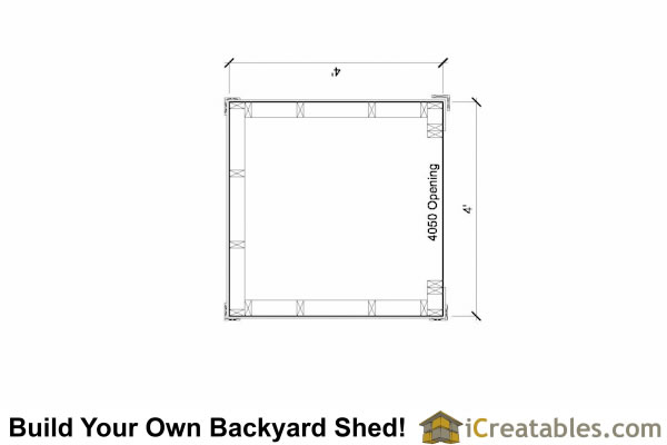 Small Firewood Storage - Lean-to Shed Plans - Outdoor Shed Plans