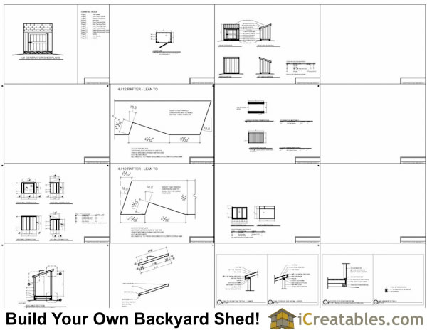 4x6 Generator Shed Plans Example