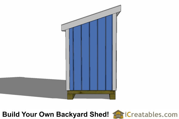 4x8 Lean To Shed Plans | The perfect low wall lean to plans