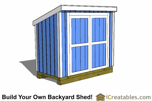 4x8 Shed Plans | 4x8 Storage Shed Plans | Icreatables.com