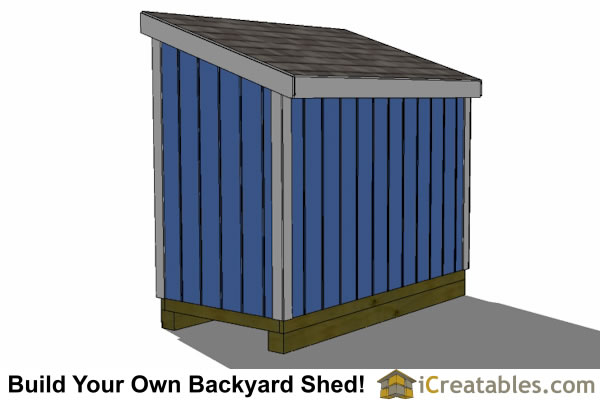 4x8 Lean To Shed Plans | The perfect low wall lean to plans