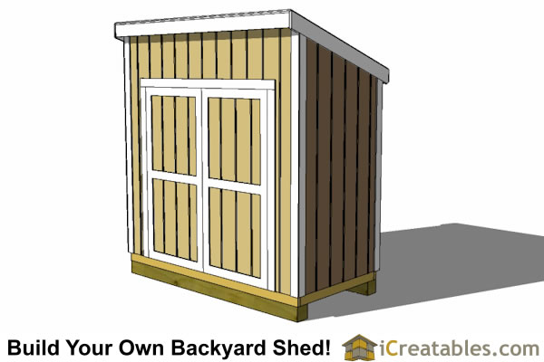 Lean To Shed Plans - Easy to Build DIY Shed Designs