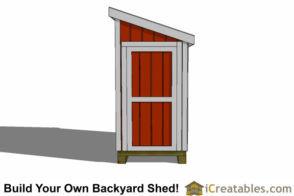 4x8 Lean-to Shed Plans - Build Your Own Shed - iCreatables