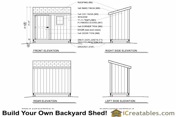  of our 4x8 storage shed plans: (they from the 4x8 lean to shed plans