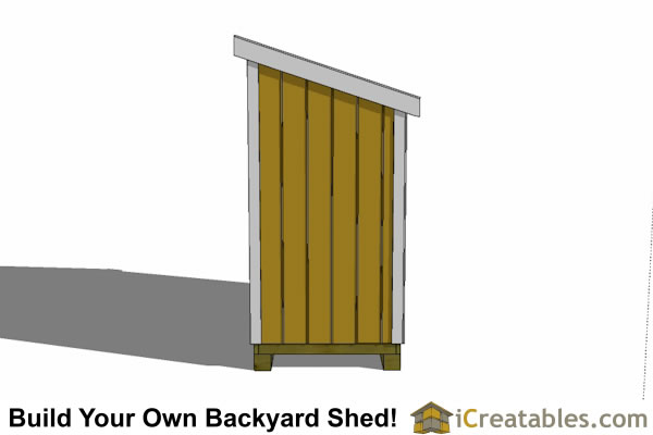 build your own 4x8 lean to shed front with a door on the