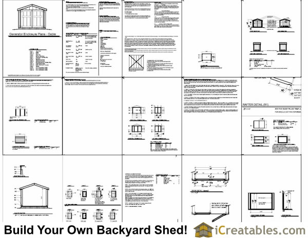 Portable Generator Enclosure Plans Example: