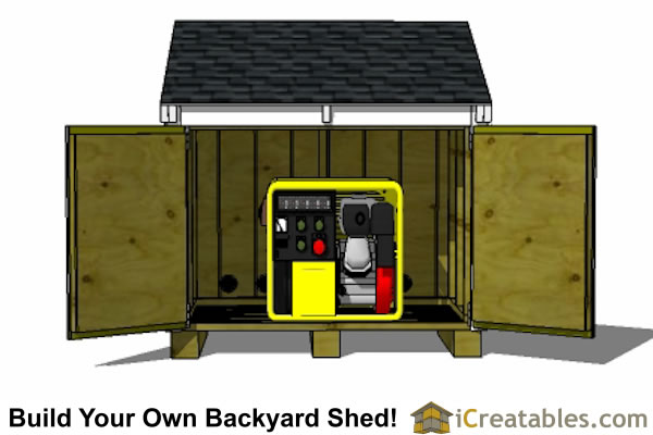 5'-2" x 3'-8" Lean To Generator Enclosure Plans