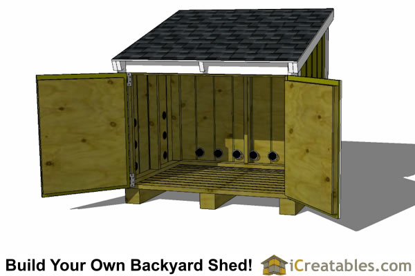 5 2 x 3 8 Lean To Generator  Enclosure Plans 