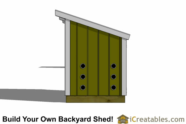 The 5'-2" x 3'-8" Generator Enclosure shed plans include: