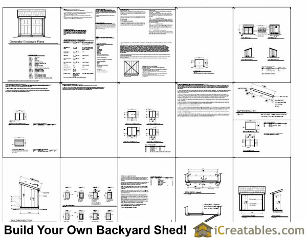 portable generator enclosure plans