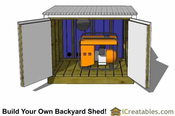 Generator Shed Plans - Portable Generator Enclosure Designs