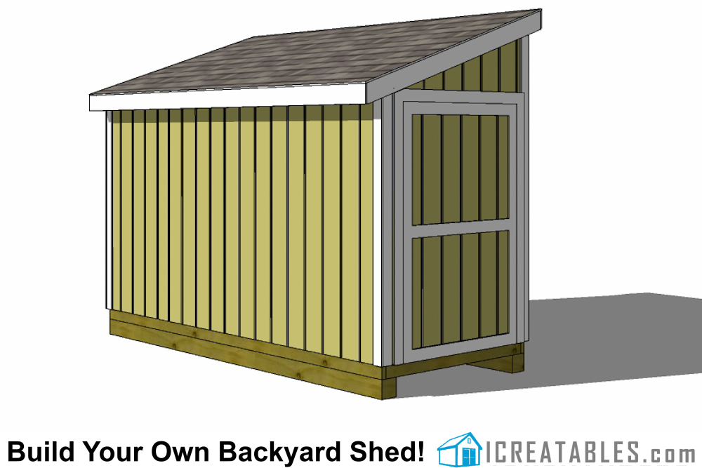 5x12 Lean To Shed Plans | Icreatables SHEDS