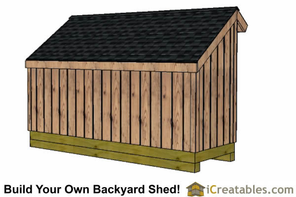 5x12 Firewood Shed Plans - iCreatables.com