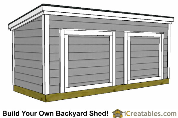 5x12 lean to shed doors on tall wall