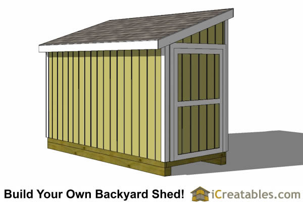 5x16 Lean To Shed Plans | 5x16 Shed Plans