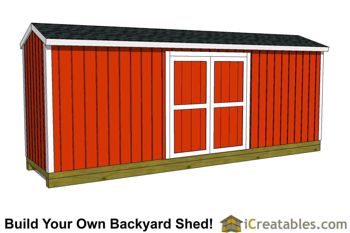 5x20 Backyard Shed Plans Icreatablescom