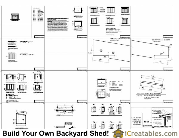 Example Of The 5x7 Genrator Shed Plans