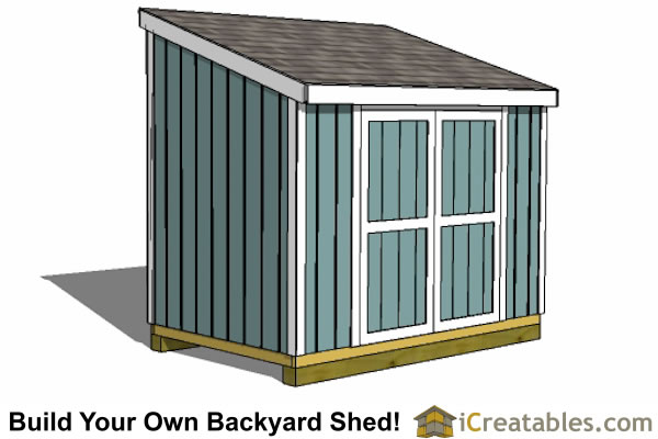 Lean To Shed Plans - Easy to Build DIY Shed Designs