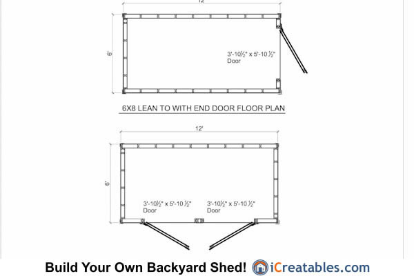 6x12 Lean To Shed Plans  6x12 Storage Shed Plans  icreatables.com