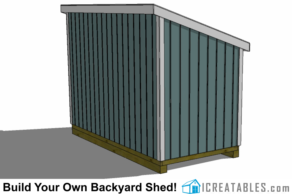 6x12 Lean To Shed Plans | 6x12 Storage Shed Plans | icreatables.com