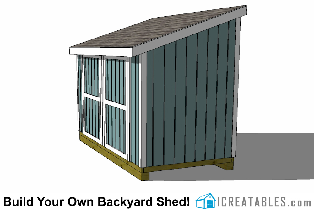 6x12 Lean To Shed Plans | 6x12 Storage Shed Plans | icreatables.com