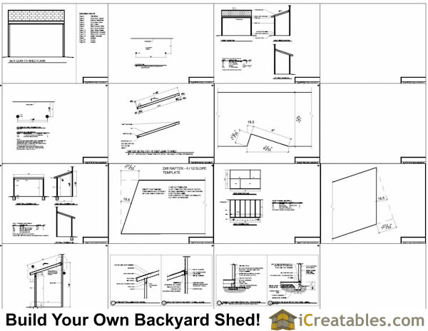 6x12 lean to shed plans