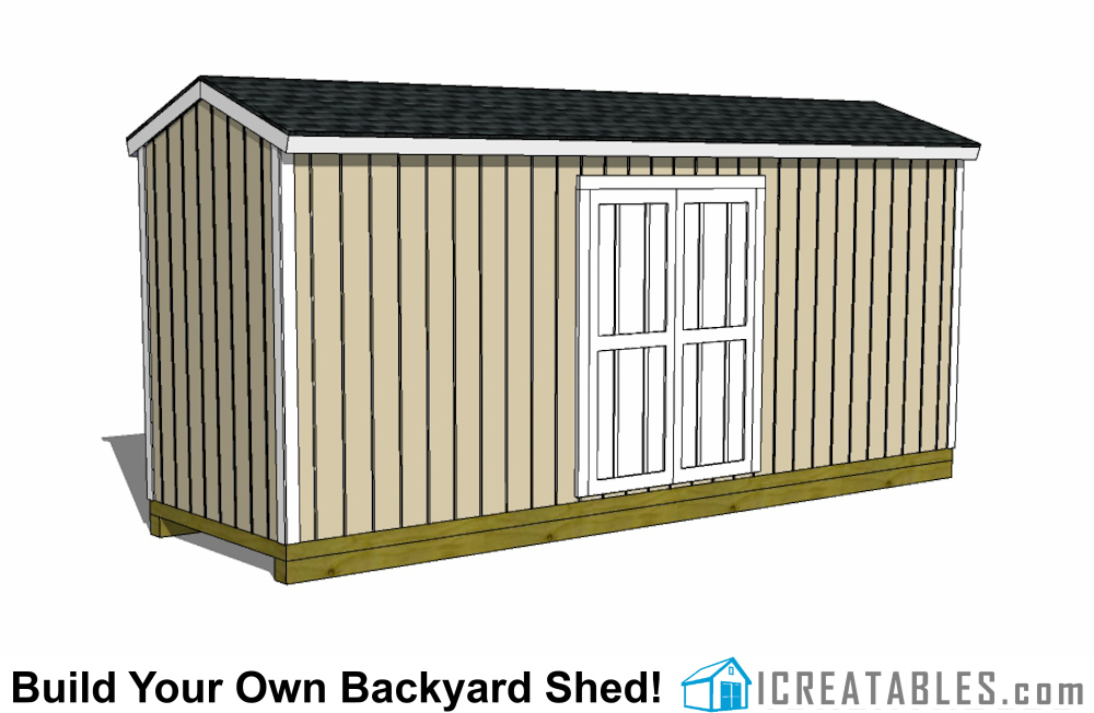 6x20 backyard shed plans