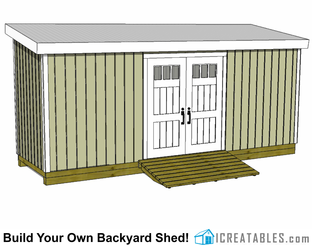 6x20 Backyard Shed Plans.