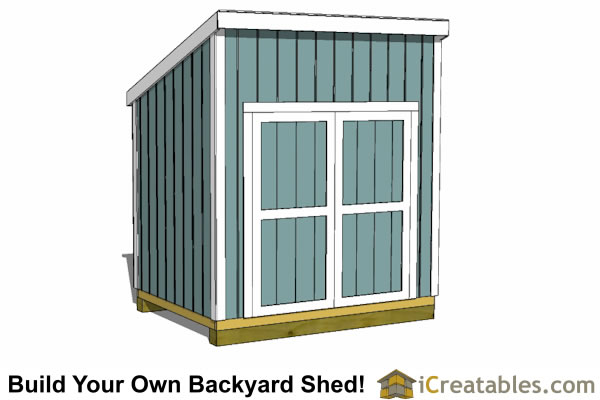 6x8 Lean To Shed Plans | icreatables.com