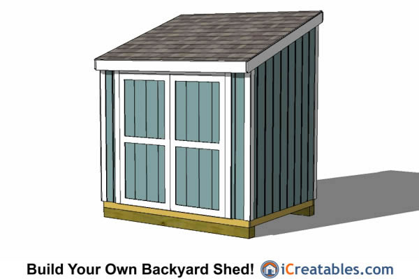 6X8 Lean to Shed Plans